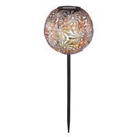 Solarna Svetilka Solar, S Sijalko - srebrne barve, Basics, kovina (18,5/54cm) - Globo