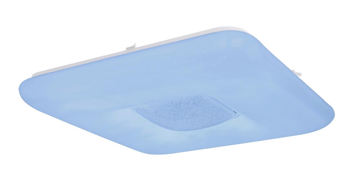 Led Mennyezeti Lámpa 50/50 - opál, Basics, műanyag/fém (50/50/8cm) - Globo