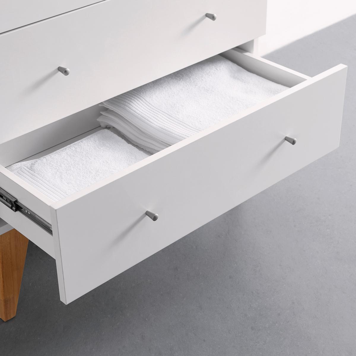Drehtürenschrank Milo Weiß ca. 80x205x55 cm - Silberfarben/Weiß, MODERN, Holz/Metall (80/205/55cm) - Bessagi Home