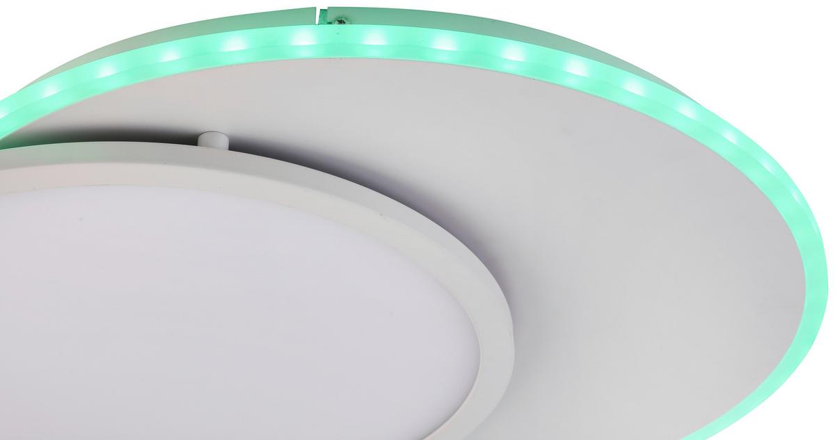 LED-Deckenleuchte Clarence max. 23 Watt - Weiss, Modern, Kunststoff/Metall (52/45/5cm) - Premium Living