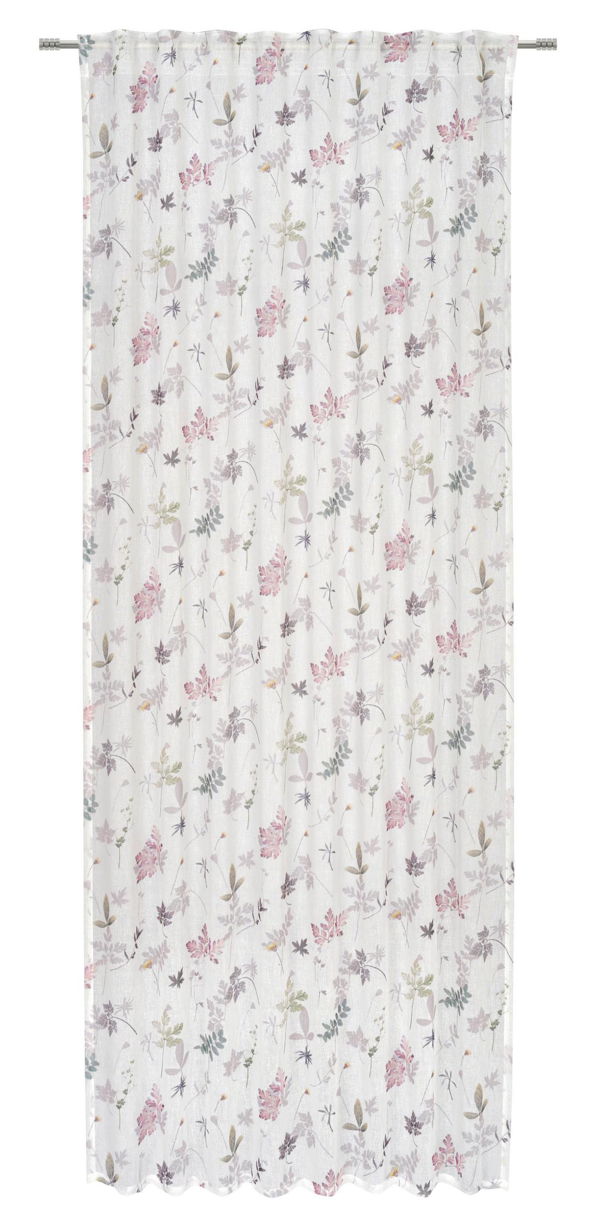 Končna Zavesa Steffi - zelena, Romantika, tekstil (135/255cm) - Mömax