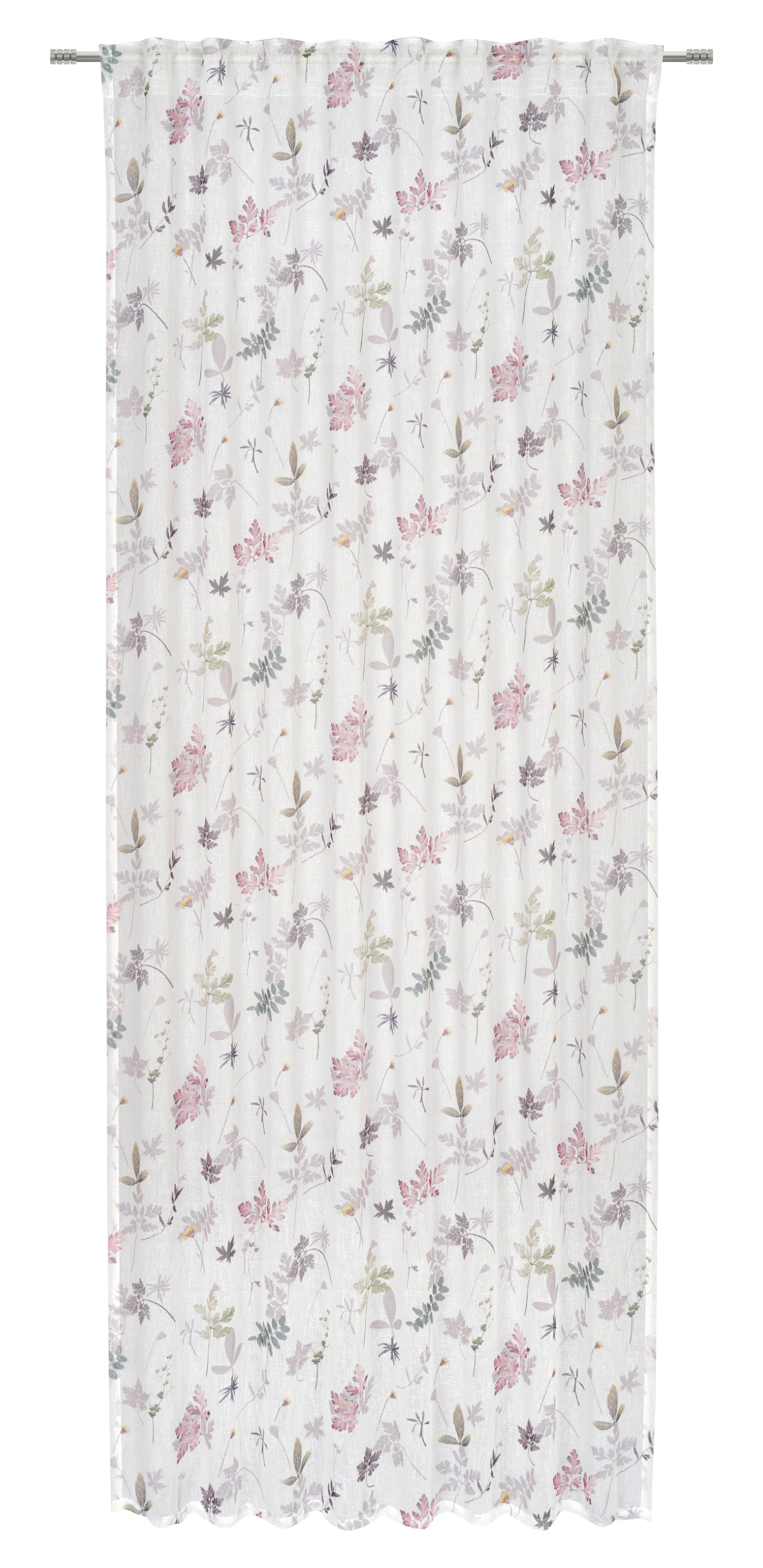 GARDINLÄNGD STEFFI - grön, Romantik / Lanthus, textil (135/255cm) - Mömax