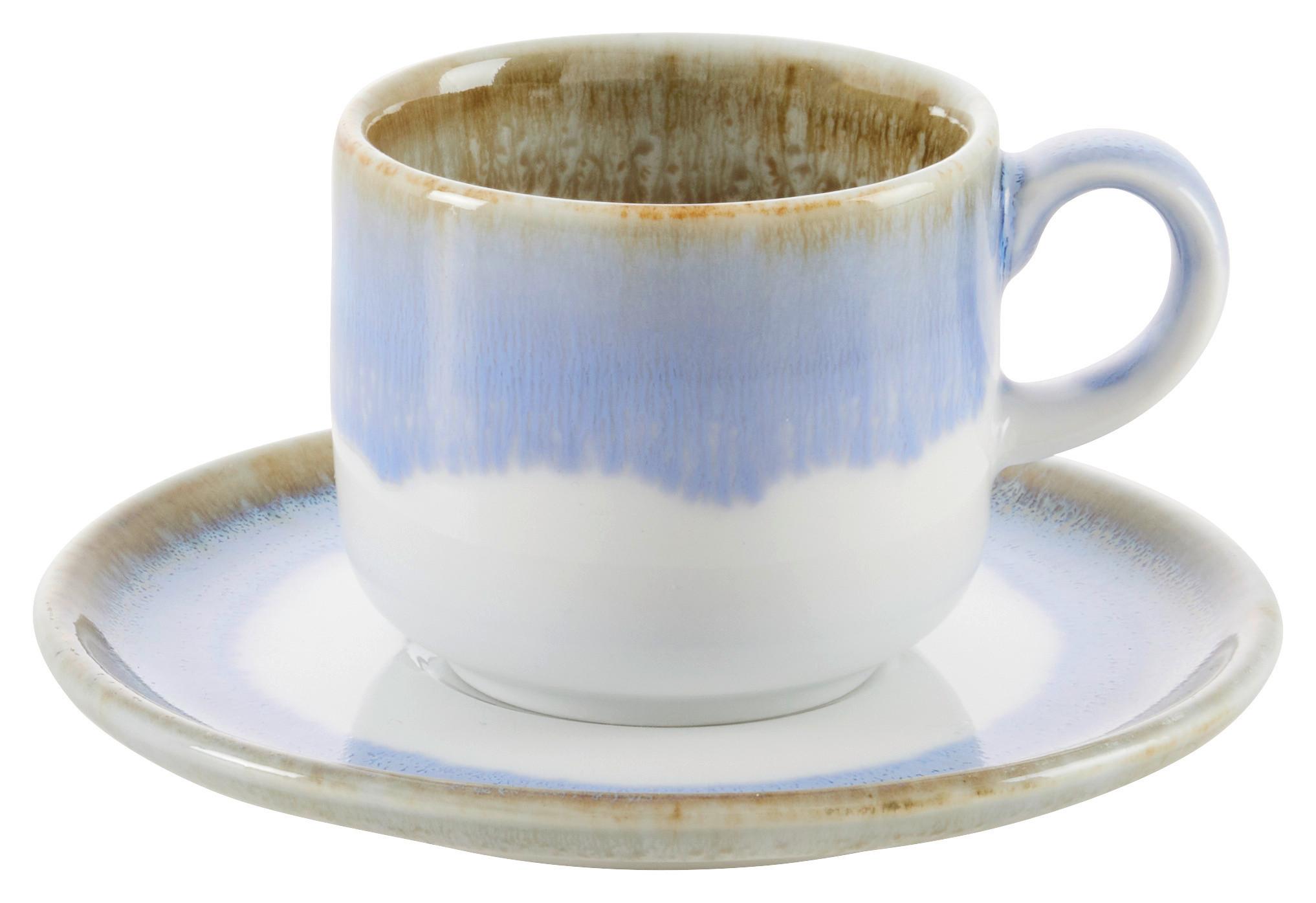 Espresso Csésze És Csészealj Saturn - kék, Modern, kerámia (11cm) - Mömax