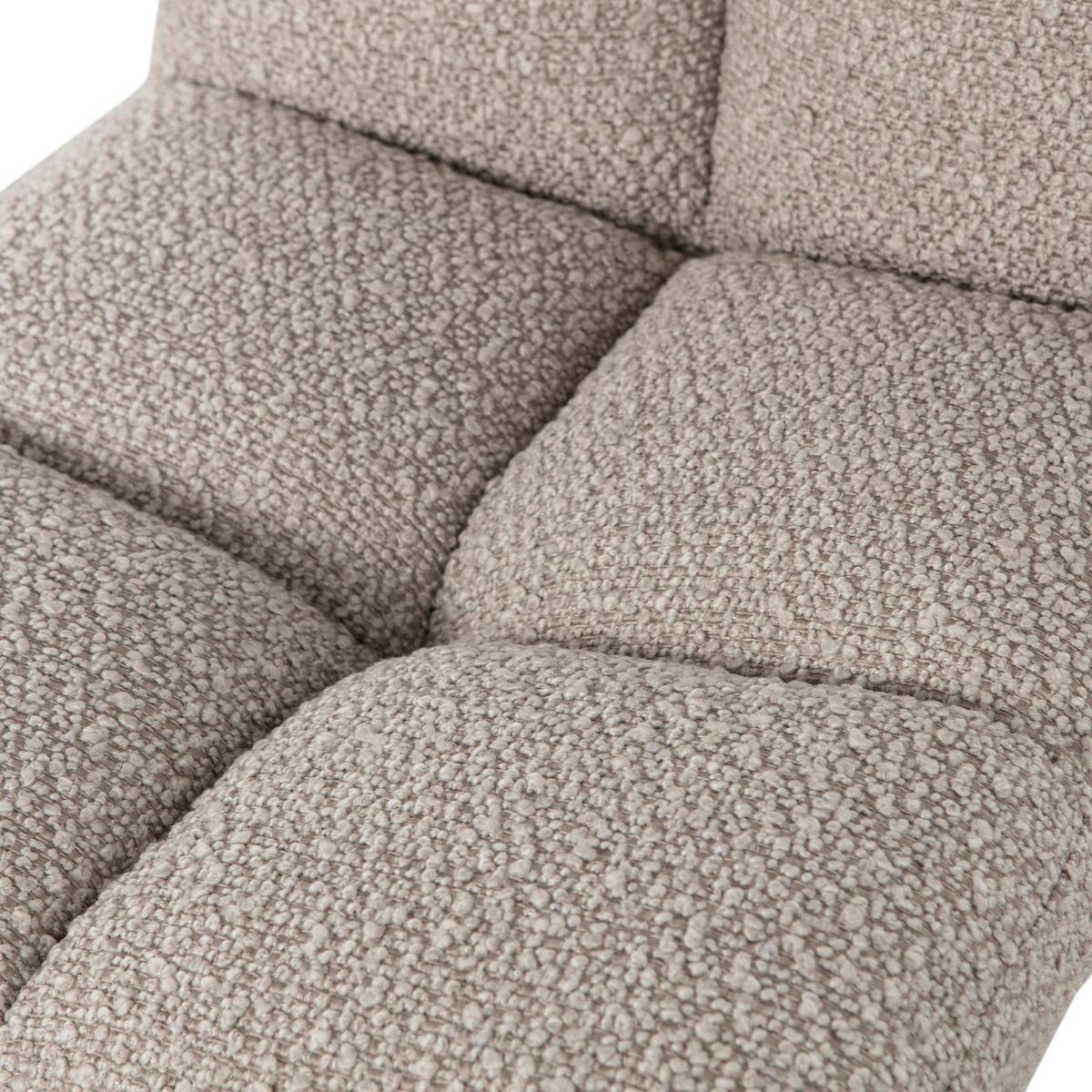 Stuhl Vinny Sandfarben B: 48 cm - Sandfarben/Schwarz, Design, Textil/Metall (48/80/45cm) - Livetastic