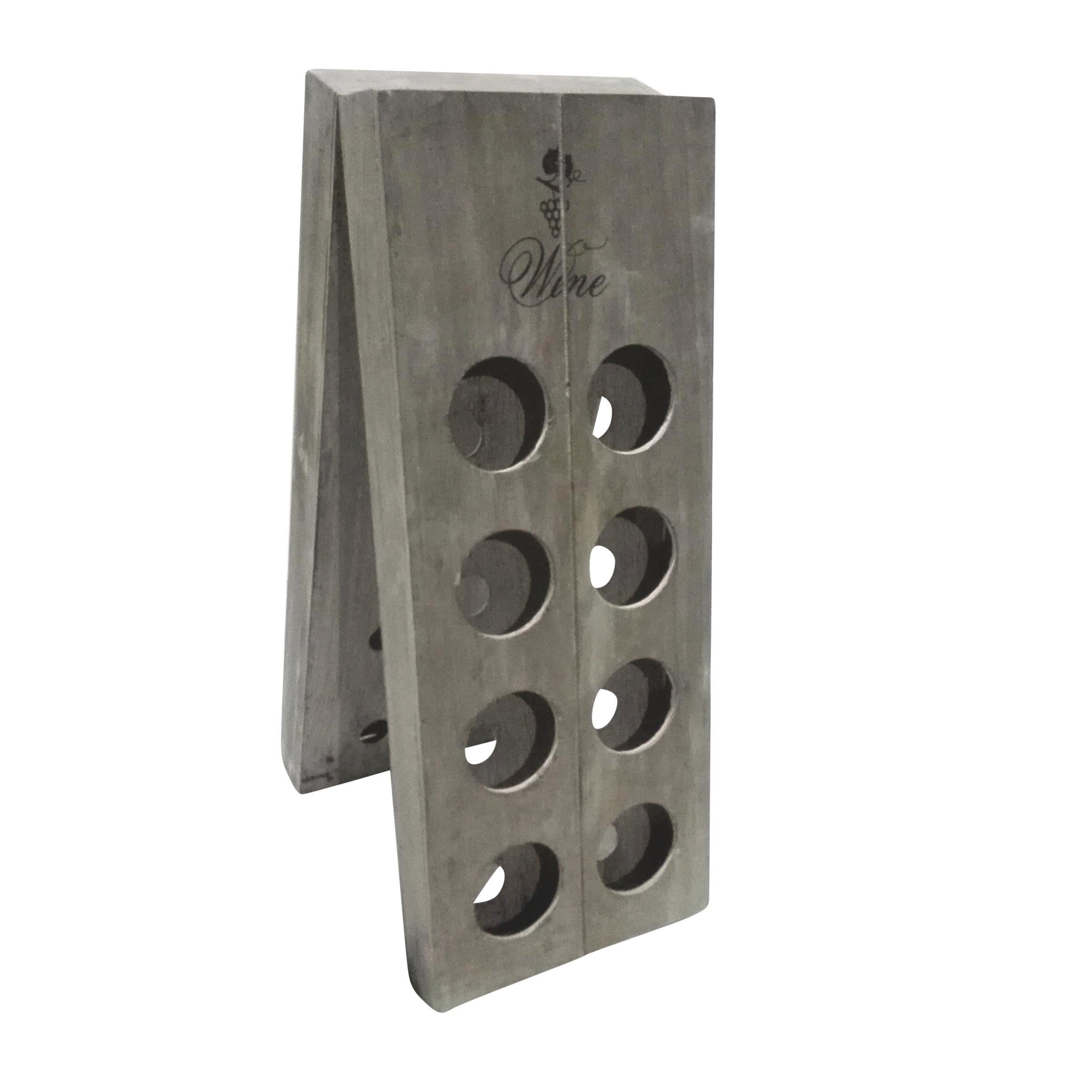 WEINREGAL 162003 - Grau, LIFESTYLE, Holz (28/70/13cm)