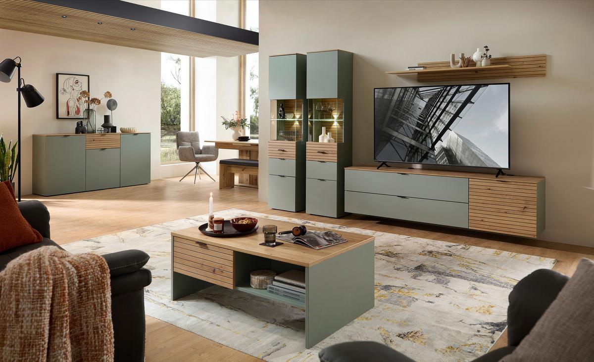 Wandboard Memphis Eiche Artisan - Eiche Artisan, MODERN, Holzwerkstoff (160/22/22cm) - Premium Living
