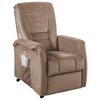 Relaxsessel Harry Hellbraun Velours - Hellbraun/Schwarz, Design, Kunststoff/Textil (77/107/88cm) - Livetastic