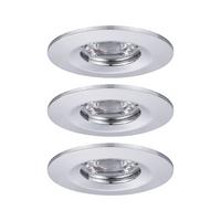 LED-Deckenleuchte Nova mini max. 4 Watt, 3-teilig - Chromfarben/Alufarben, Basics, Metall (6,5cm) - Paulmann