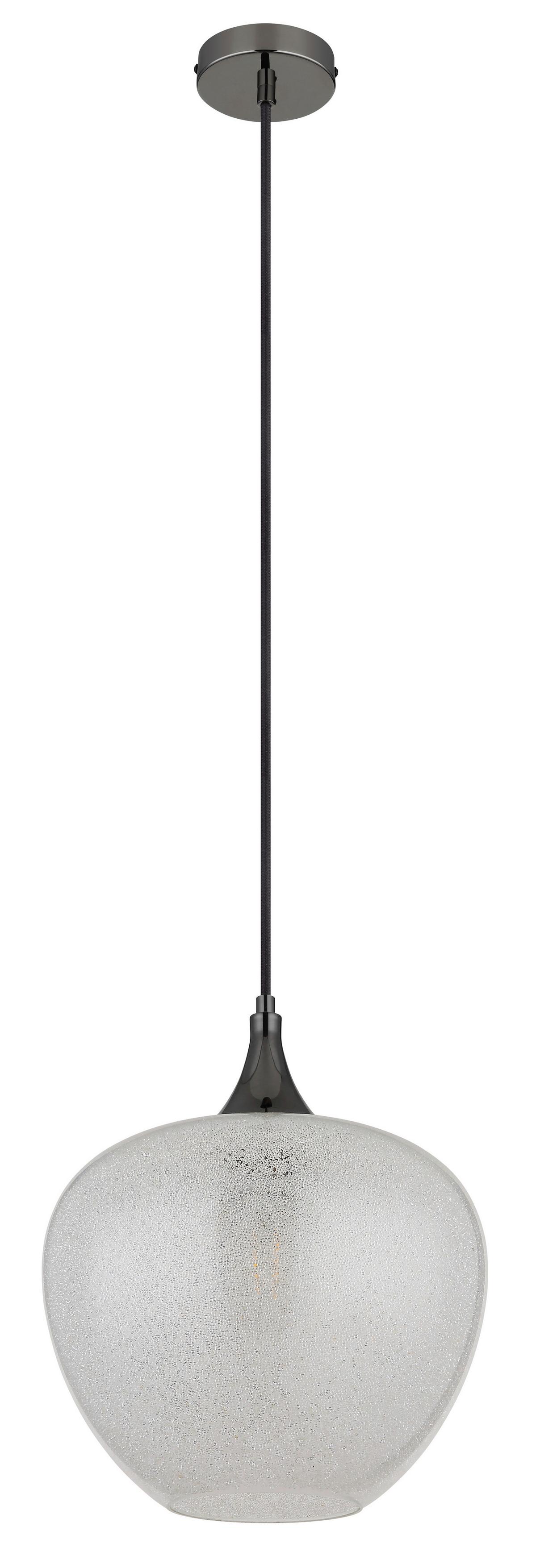 HÄNGELEUCHTE 15548H1K - Klar/Chromfarben, Konventionell, Glas/Kunststoff (29/120cm) - Globo