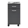 RULLHURTS CAORLE - kromfärg/antracit, Klassisk, trämaterial/plast (33/59/38cm) - Mömax