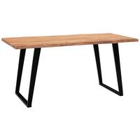 ESSTISCH WL7.256 - Schwarz/Akaziefarben, Modern, Holz/Metall (120/60/76cm) - MID.YOU