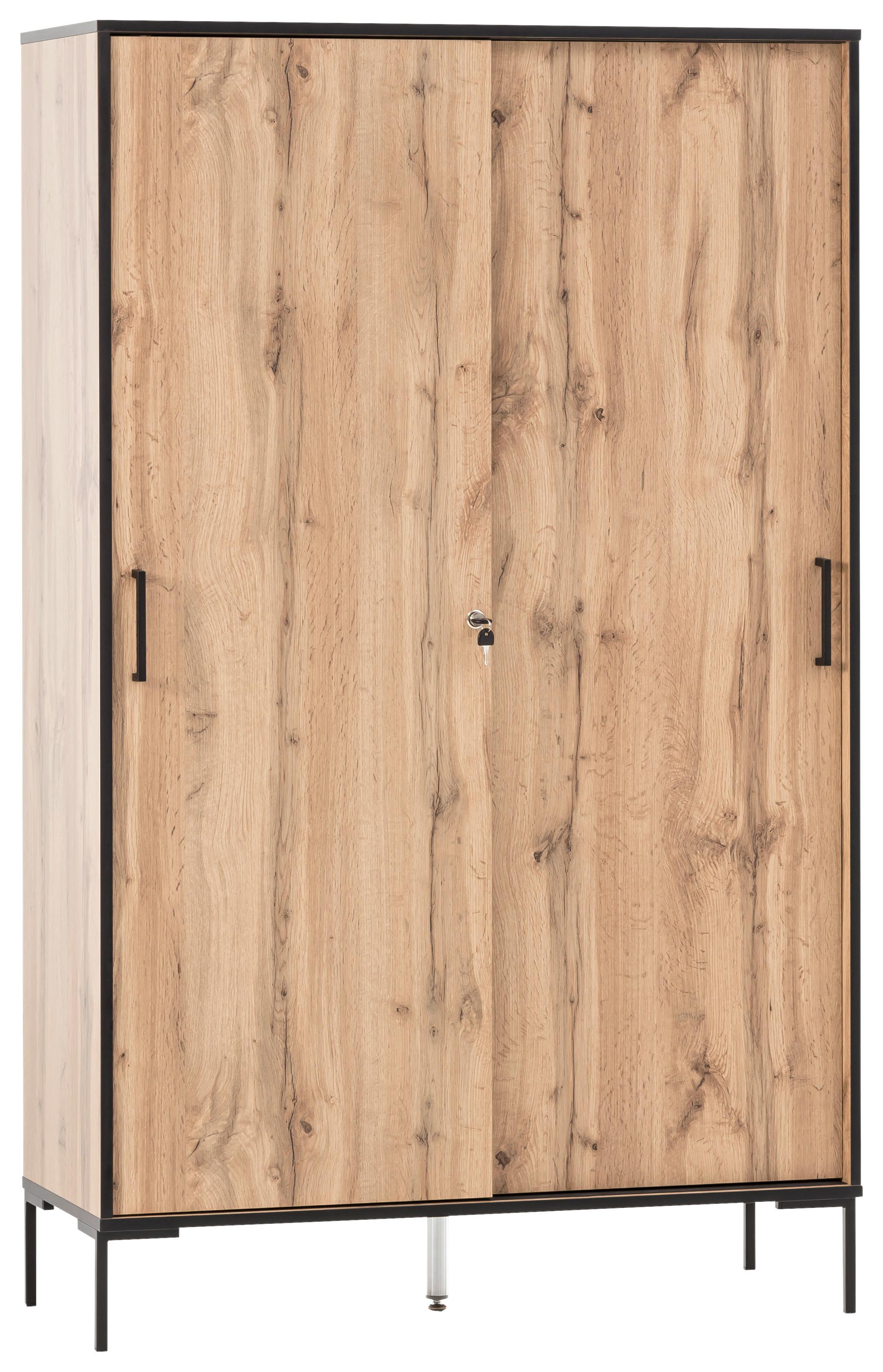 Aktenschrank versperrbar ca. 100x164 cm Eiche - Eichefarben, MODERN, Holzwerkstoff (100,1/163,8/41cm)