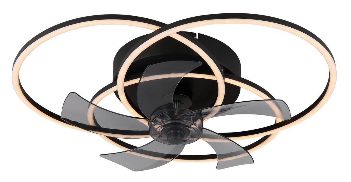 Stropni Ventilator Alia 03645 Alia - bijela/svijetlo siva, Design, metal/plastika (58/17,5cm) - Globo