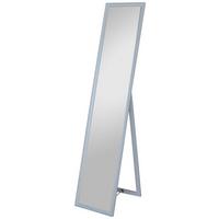 Podno Ogledalo Pisa - bijela/srebrne boje, Moderno, staklo/drvo (34/160/2,3cm) - Modern Living