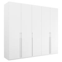 Omara S Klasičnimi Vrati Skat Pure, Bela - bela, Trend, kovina/leseni material (251/235/60cm) - Novel