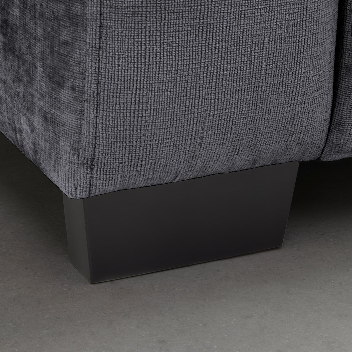 Bigsofa Matteo Graphitfarben - Graphitfarben/Schwarz, MODERN, Holz (246/93/124cm) - Based