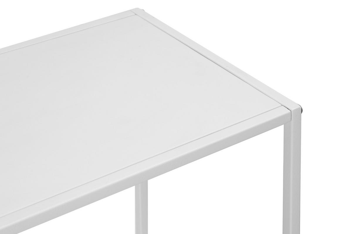 STÓŁ KONSOLA BREDA - biały, Modern, metal (100/79/29cm) - PBJ