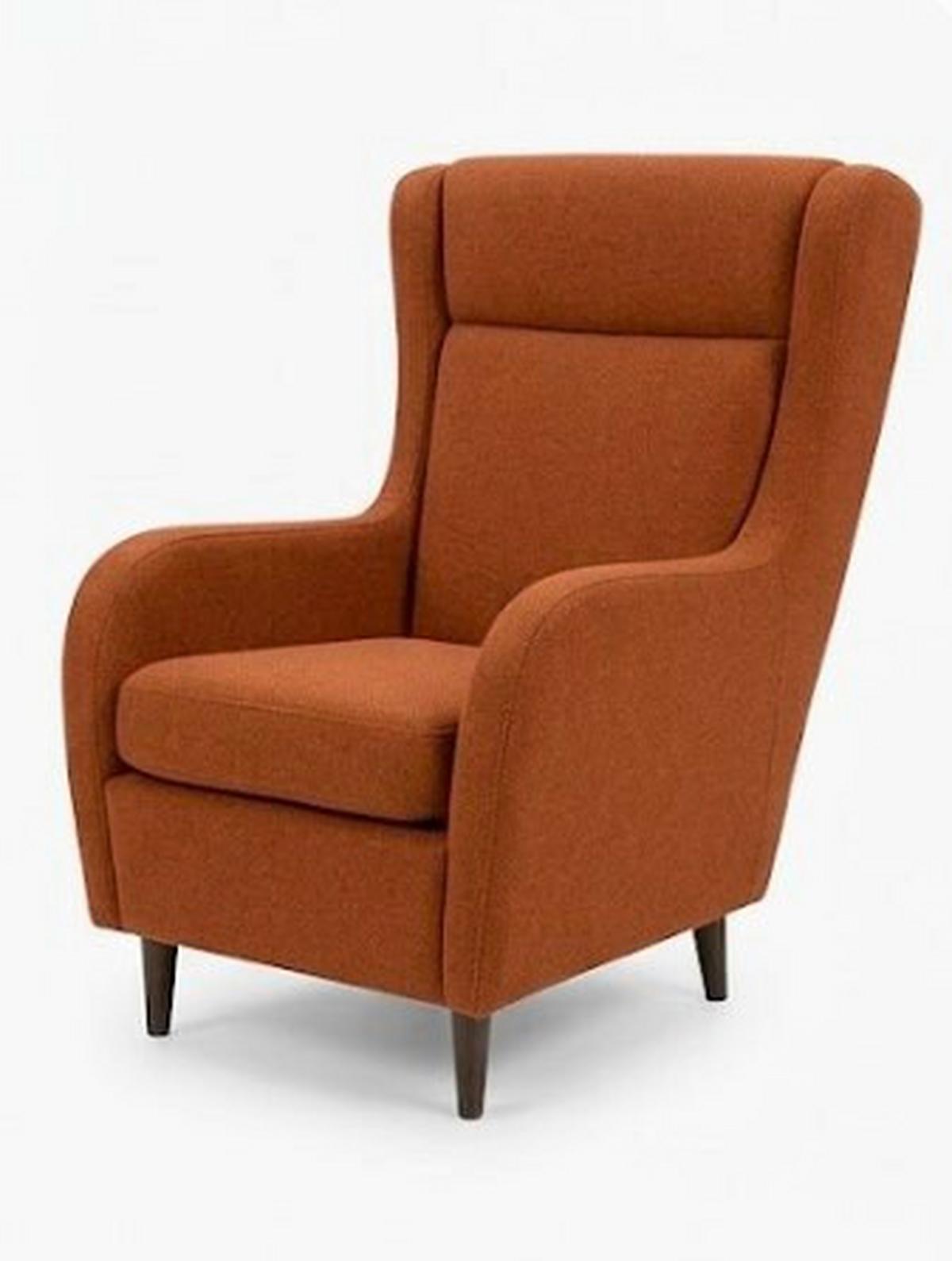 Füles Fotel Gepetto - rozsdavörös, Konventionell, faalapú anyag/textil (77/100/86cm)