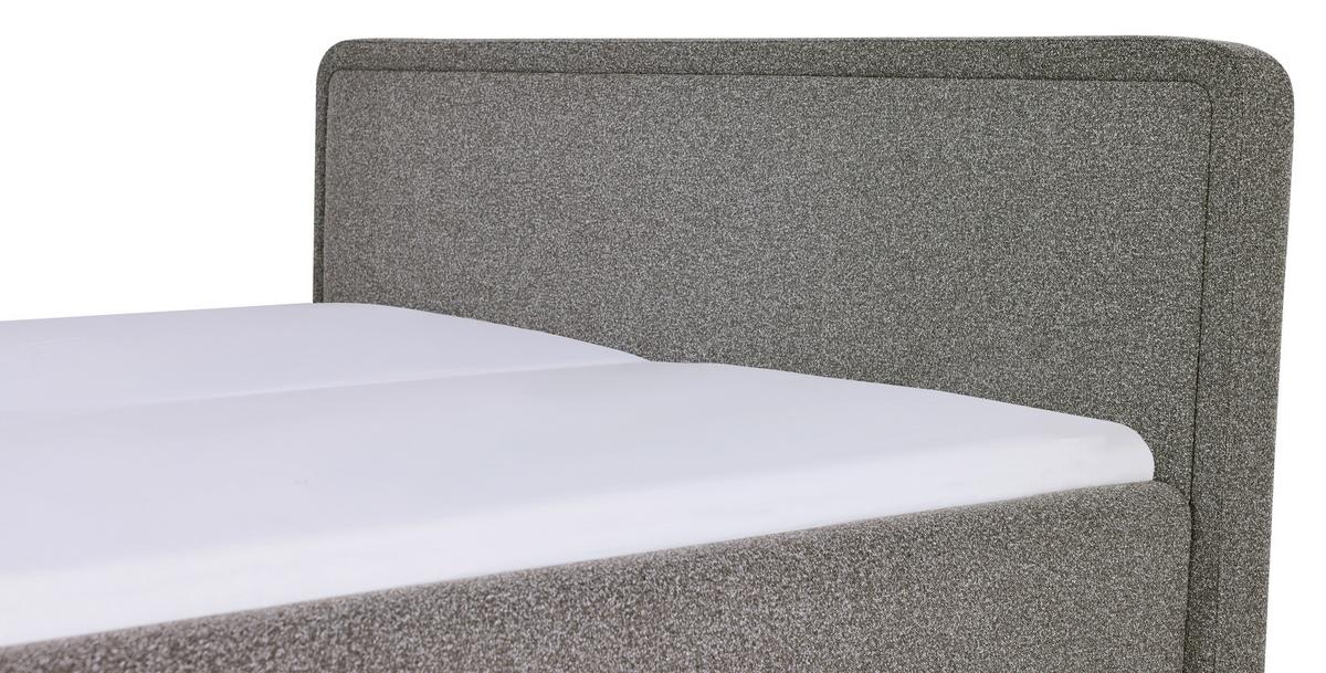 Polsterbett Skagen Braun ca. 160x200cm - Sandfarben/Braun, KONVENTIONELL, Holz/Textil (160/200cm) - Mömax
