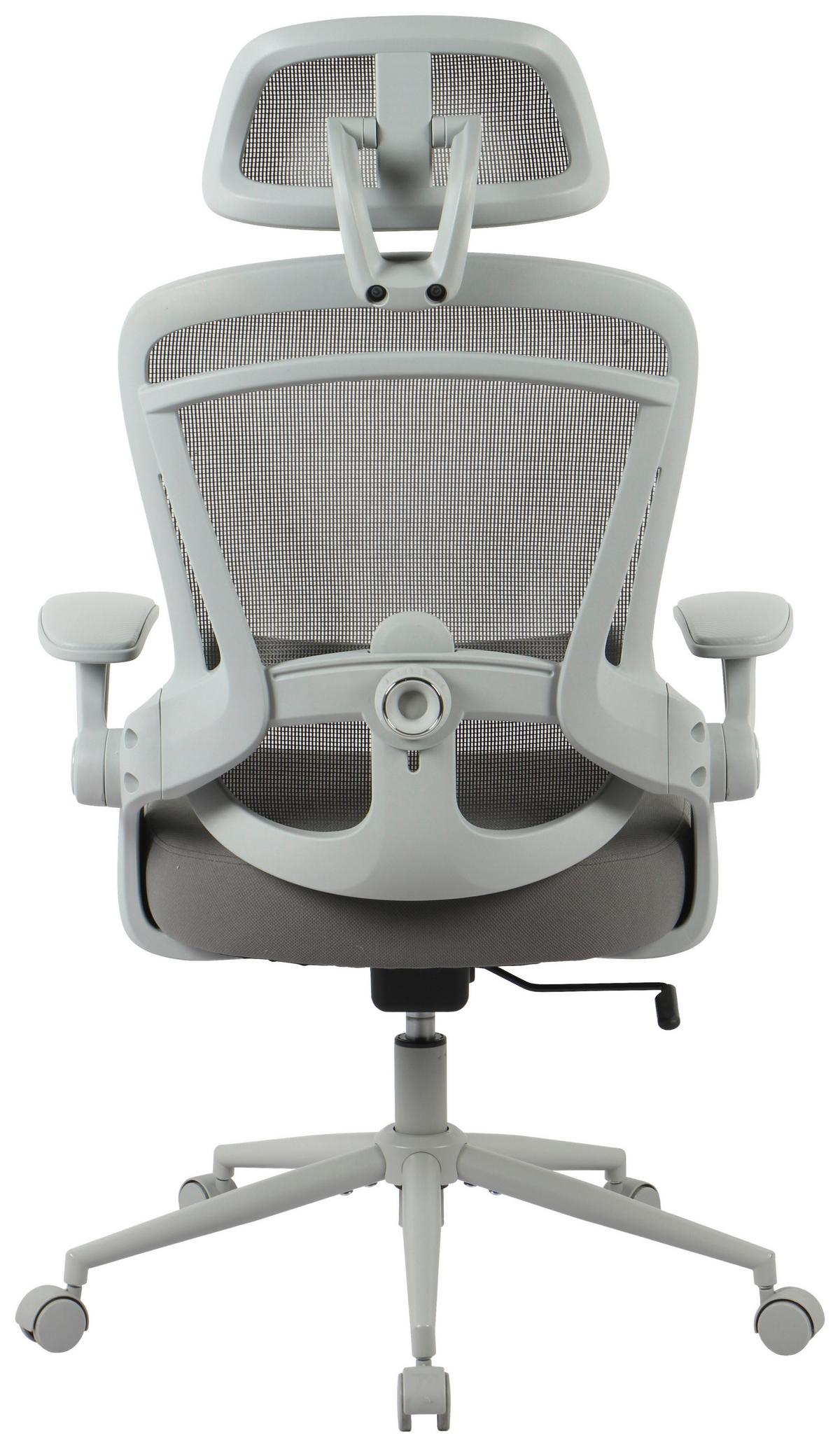 Stroll Uredska Stolica - siva/svijetlo siva, Moderno, metal/tekstil (73/115-123/71cm) - Premium Living