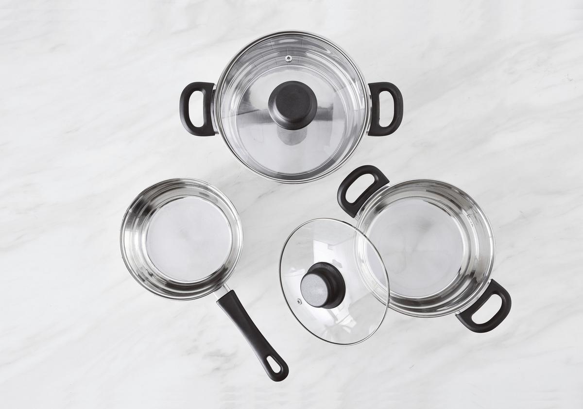 Set Lonaca Za Kuhanje Berta -Based- - boje oplemenjenog čelika/prozirno, Konvencionalno, staklo/metal - Based