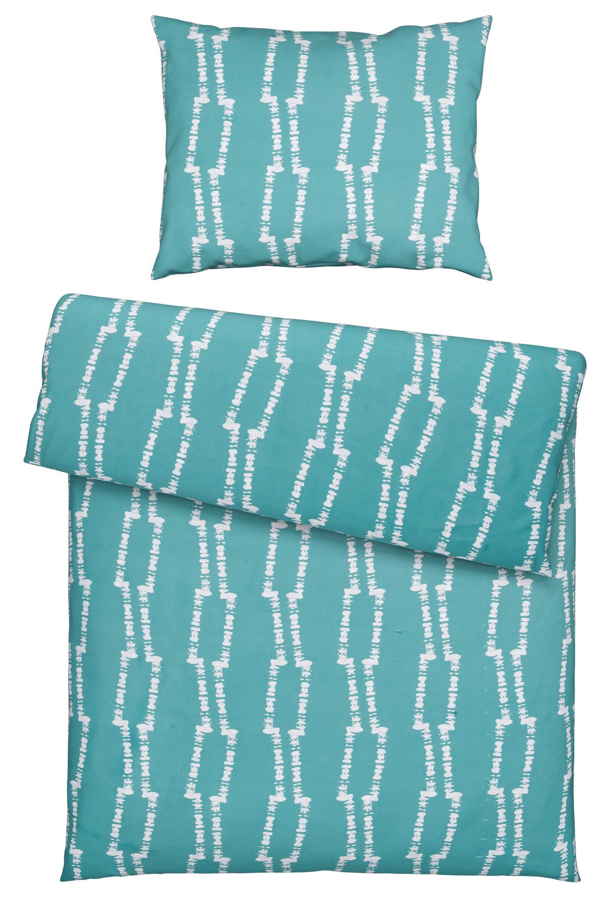 Ágyneműhuzat-garnitúra Linus - türkiz, Modern, textil (140/200cm) - Modern Living