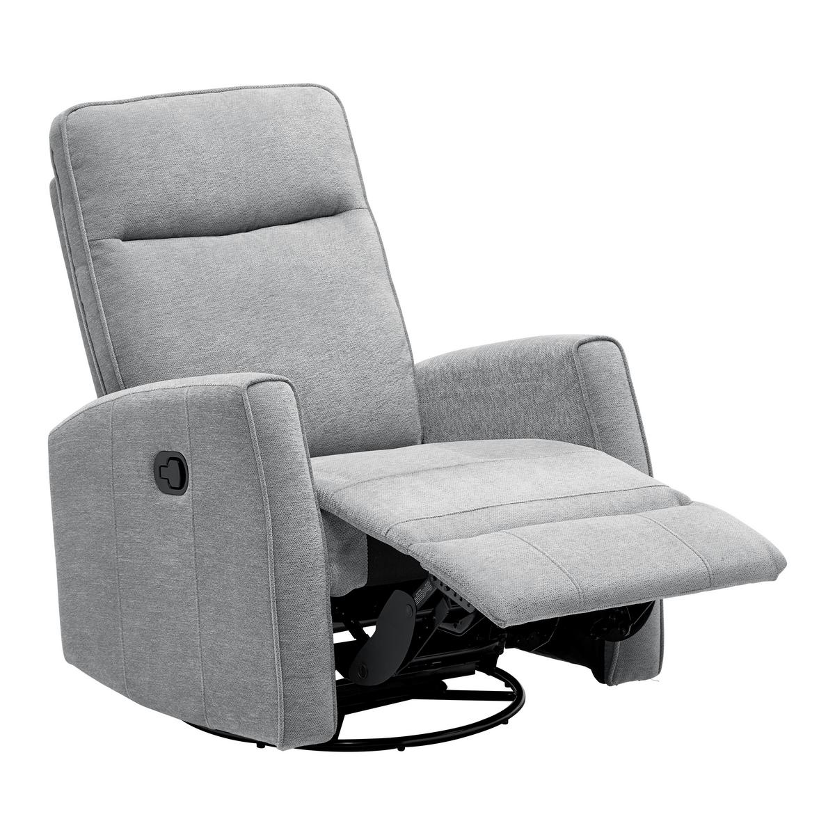 Relaxsessel Melinda Grau - Schwarz/Grau, KONVENTIONELL, Holz/Kunststoff (76/103/96cm) - Mömax