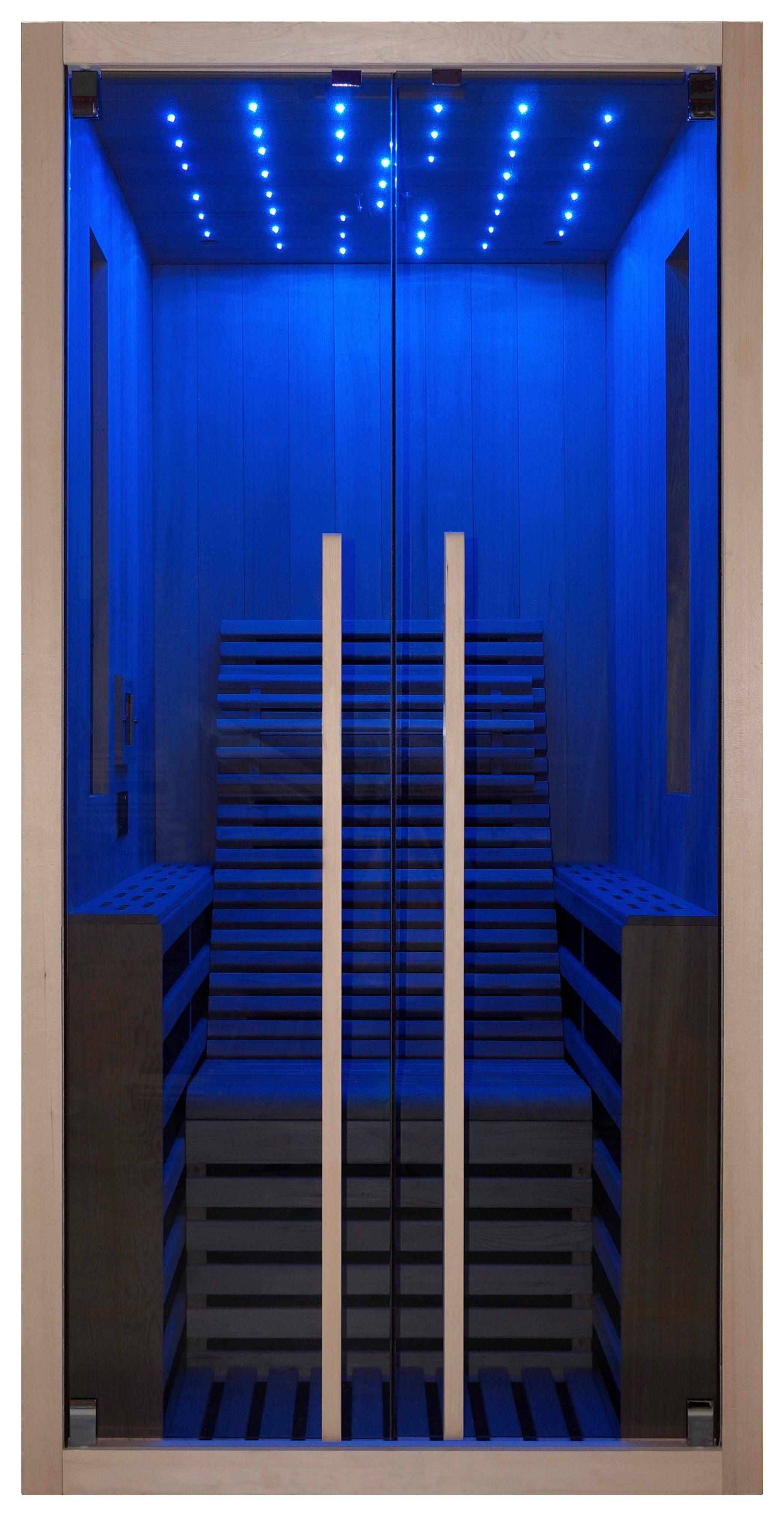 Infrarotkabine Carbon ca. 100x195x130cm - Naturfarben, Basics, Holz (100/195/130cm) - Sanotechnik