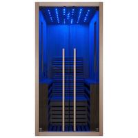 Infrarotkabine Carbon ca. 100x195x130cm - Naturfarben, Basics, Holz (100/195/130cm) - Sanotechnik