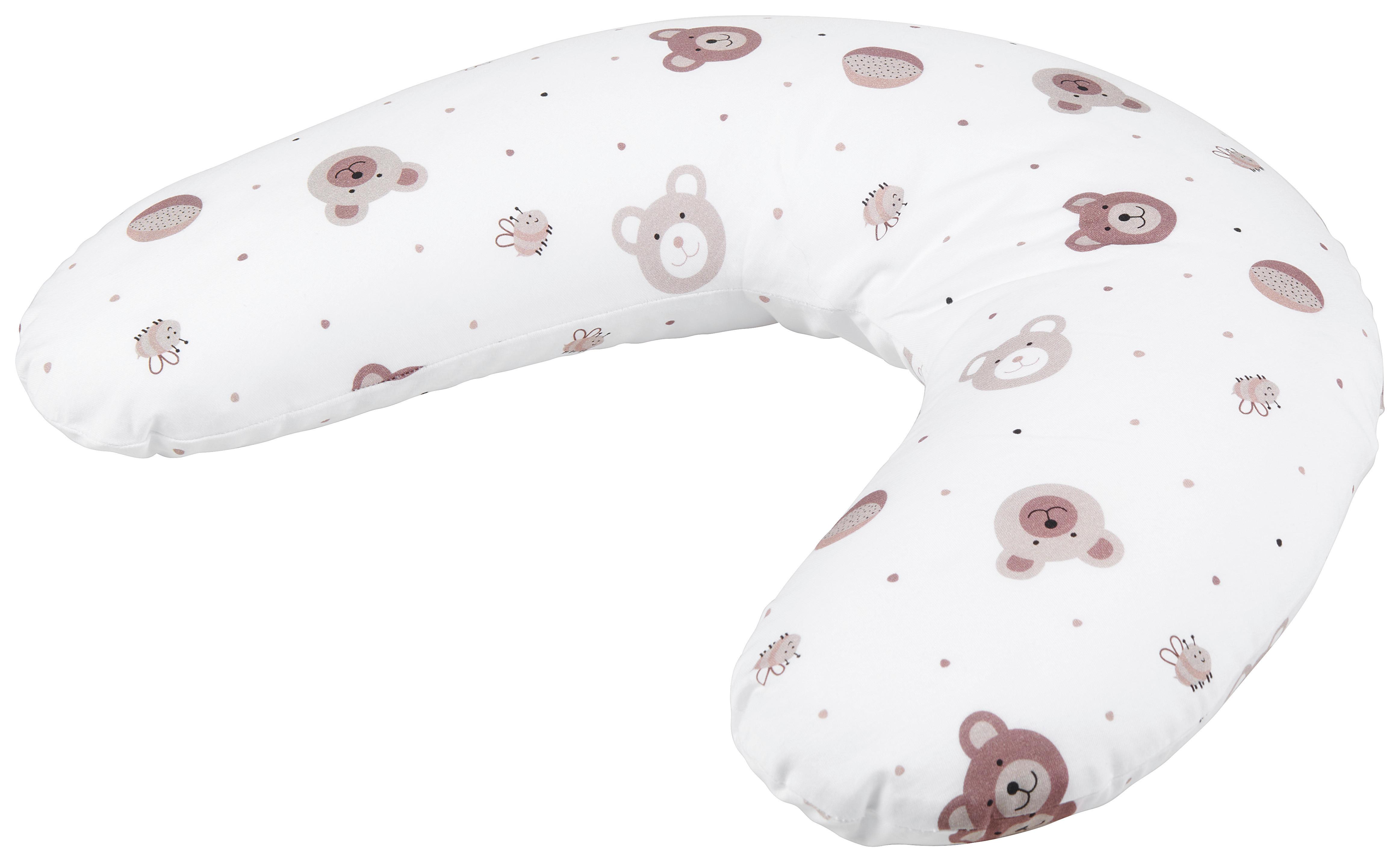 PODUSZKA POD KARK (NIEMOWLĘ) HONEY - beżowy/biały, Basics, tworzywo sztuczne/tkanina (20/102cm) - Patinio