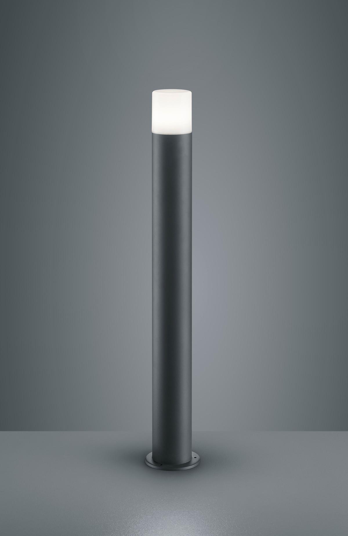 Wegleuchte Hoosic in Weiß/Anthrazit max. 28 Watt - Anthrazit/Weiß, Design, Kunststoff/Metall (8,5/80cm) - Trio Leuchten