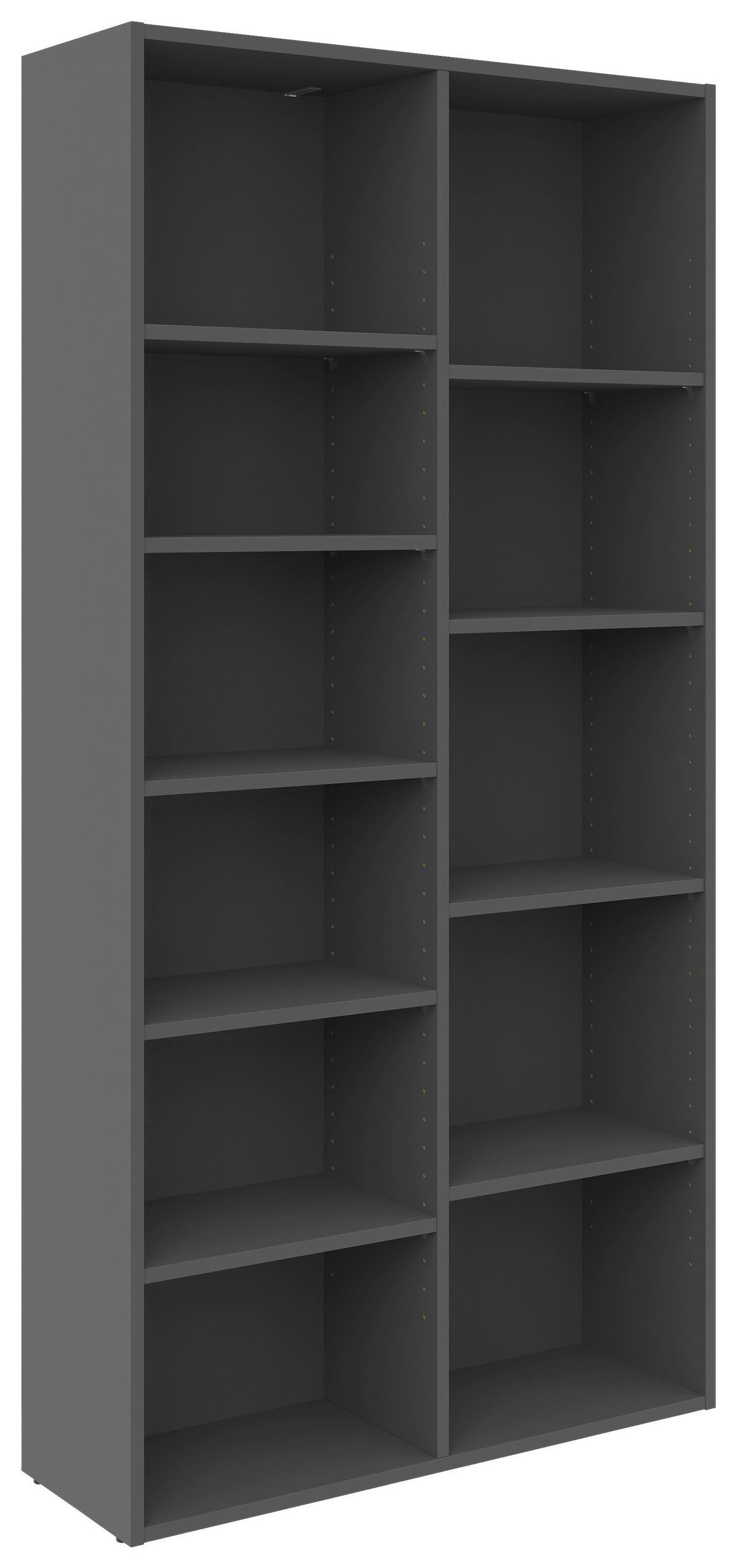 REGAŁ SWIFT - antracytowy, Basics, materiał drewnopochodny (80/160/26cm) - Boxxx