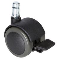 Set Kolesc Za Vrtljivi Stol Rolo Stop, 5-Delni - črna, Basics, kovina/umetna masa (5,1/6/5cm) - MID.YOU