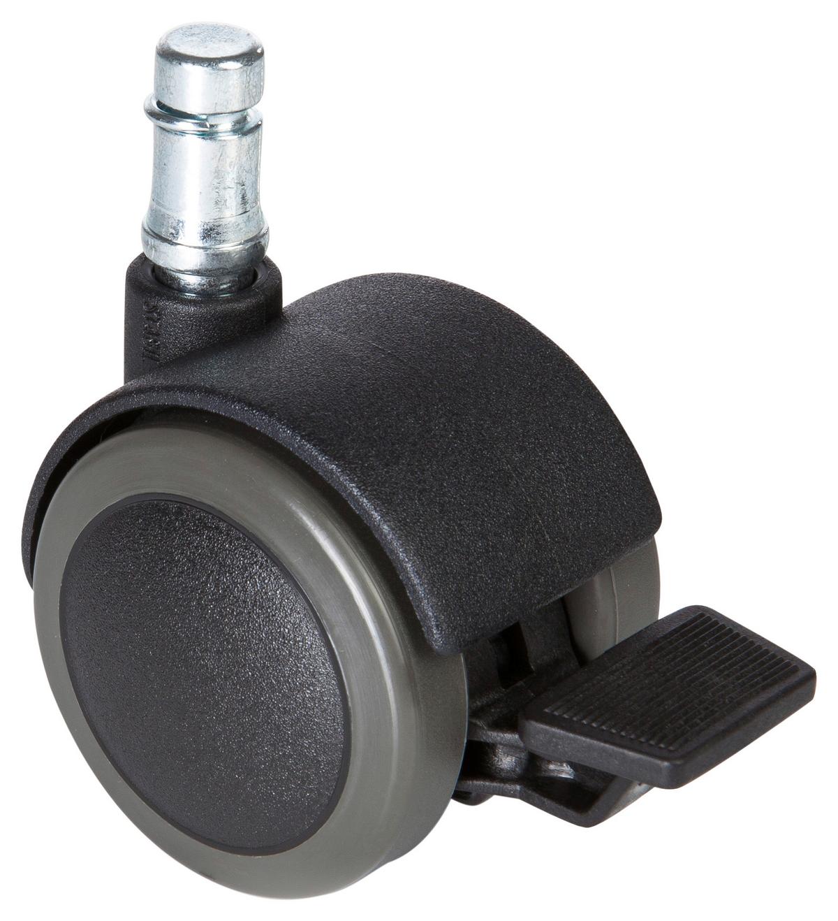 Set Kolesc Za Vrtljivi Stol Rolo Stop, 5-Delni - črna, Basics, kovina/umetna masa (5,1/6/5cm) - MID.YOU