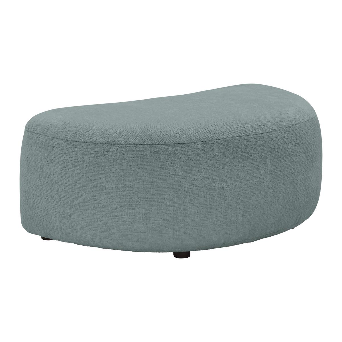 Hocker Leonas Blau - Schwarz/Hellblau, MODERN, Kunststoff/Textil (102/42/66cm) - Premium Living