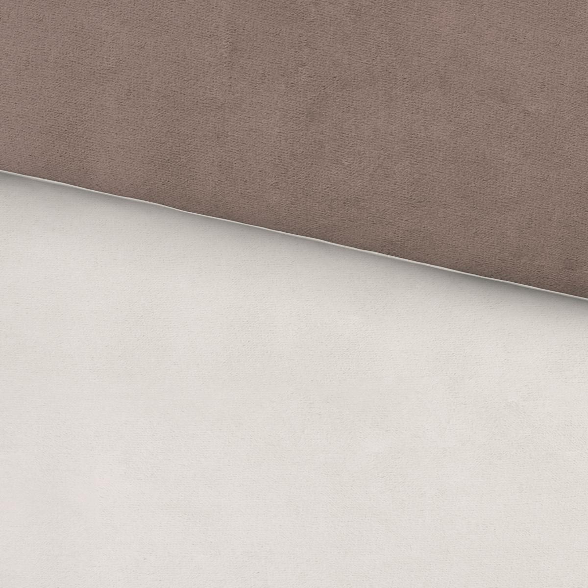 Wendebettwäsche Cashmere Wende Weiß/Hellbraun ca. 135x200cm - Hellbraun/Weiß, Textil (135/200cm) - Mömax