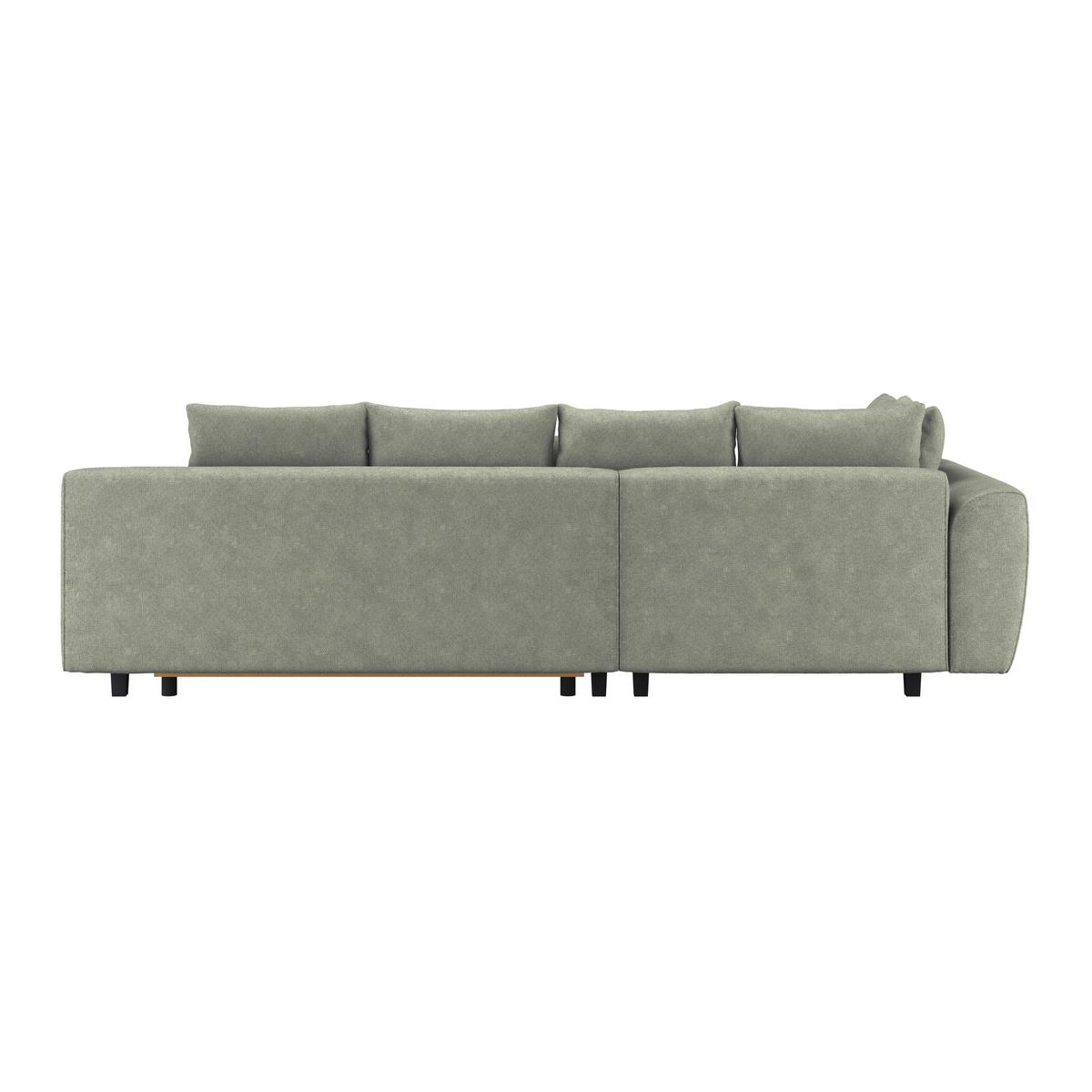 Kutna Garnitura Mendoza - zelena/crna, Design, tekstil/drvo (197/309cm) - Modern Living