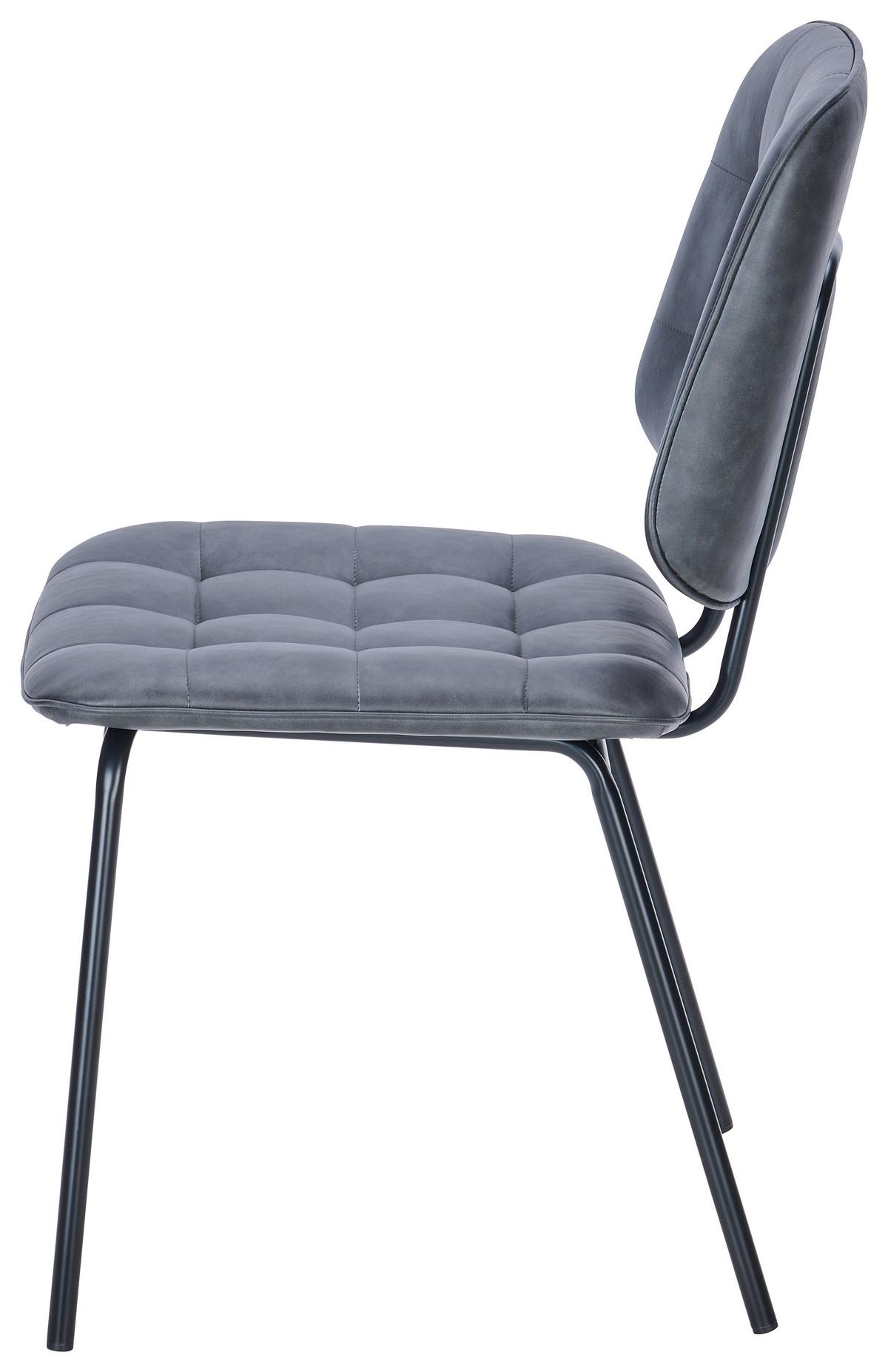 KRZESŁO MARINA PU - czarny, Modern, metal/drewno (49/88/57cm) - Livetastic