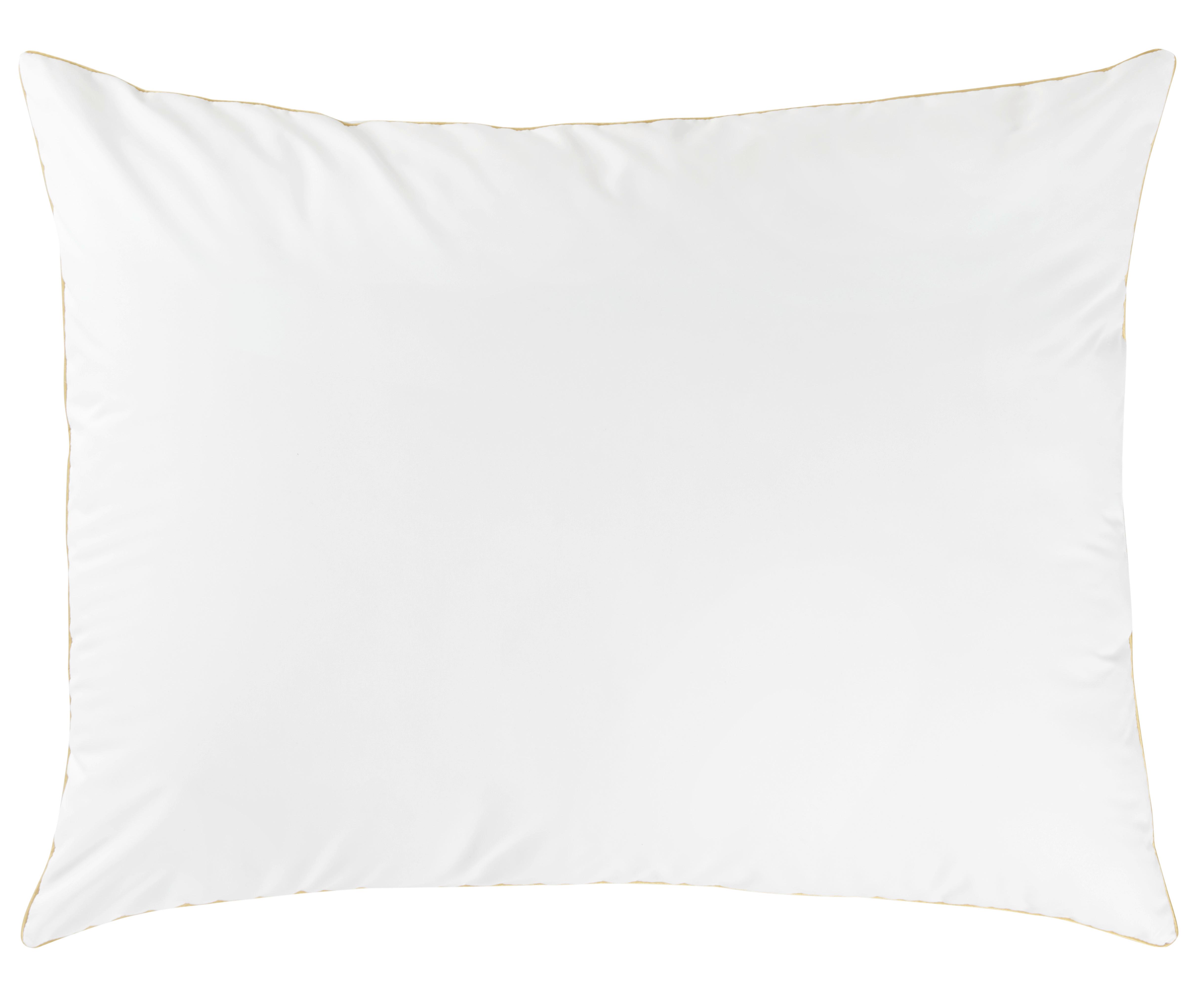 Kopfpolster Goldline Weiß ca. 70x90cm - Weiß, Kunststoff/Textil (70/90cm) - Premium Living