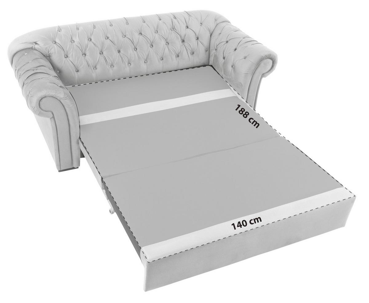 CANAPEA EXTENSIBILĂ CUPIDO - roșu, Design, textil (213/86/99cm) - Mömax