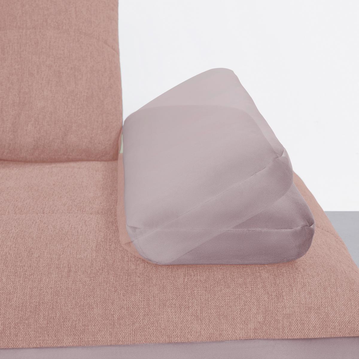 Wohnlandschaft Trendy Rosa/Flieder - Flieder/Schwarz, Modern, Holzwerkstoff/Textil (310/93/250cm) - Premium Living
