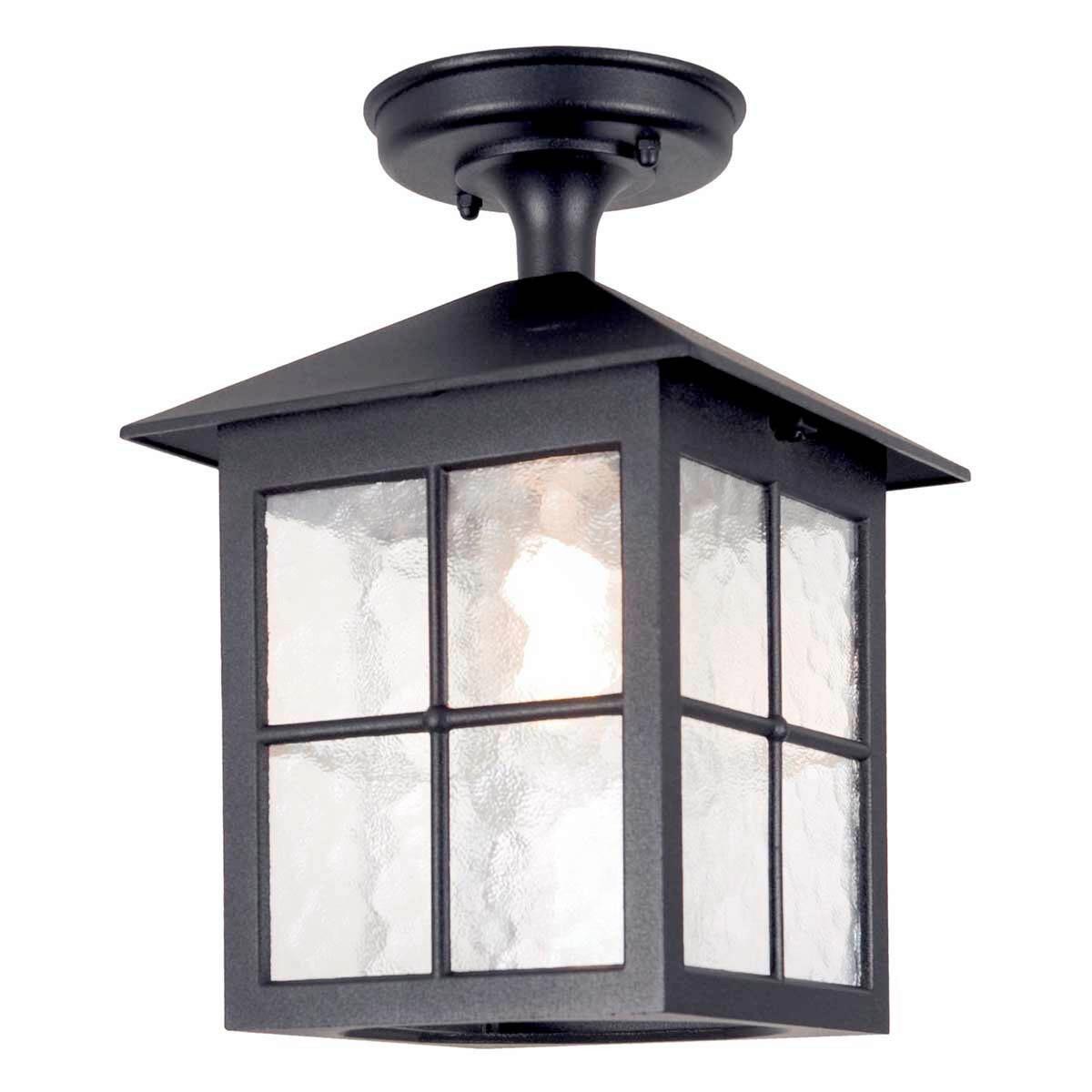 Kültéri Mennyezeti Lámpa Bl18a-Black - fekete, Konventionell, üveg/fém (28/18,5/18,5cm) - Elstead Lighting