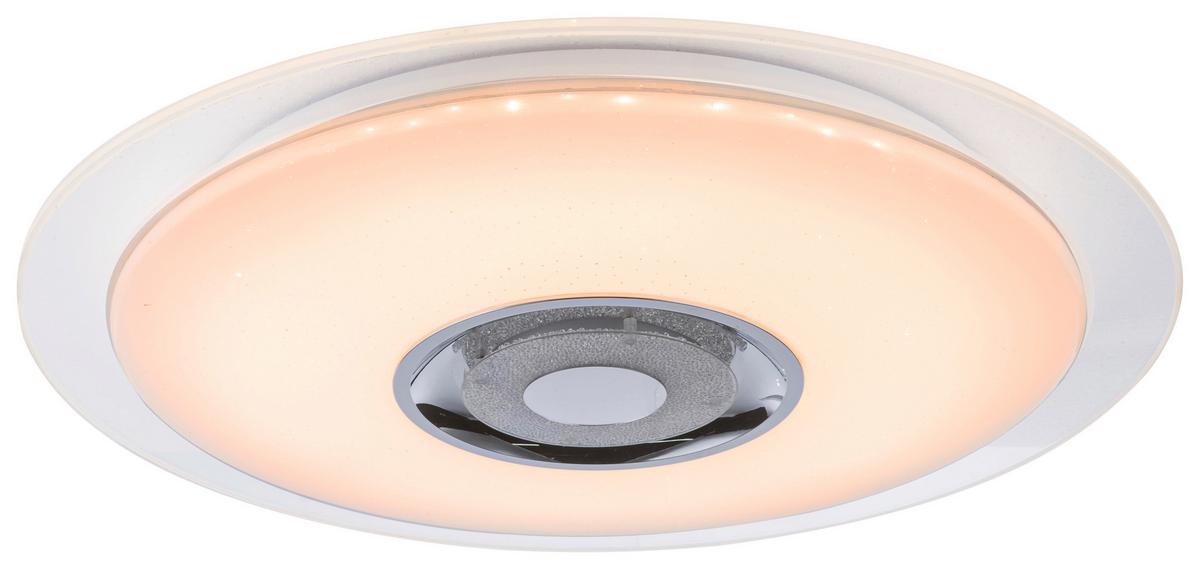 Stropna Led-svetilka Gloria, S Sijalko - bela/opal, Moderno, kovina/umetna masa (47,5/5,7cm)