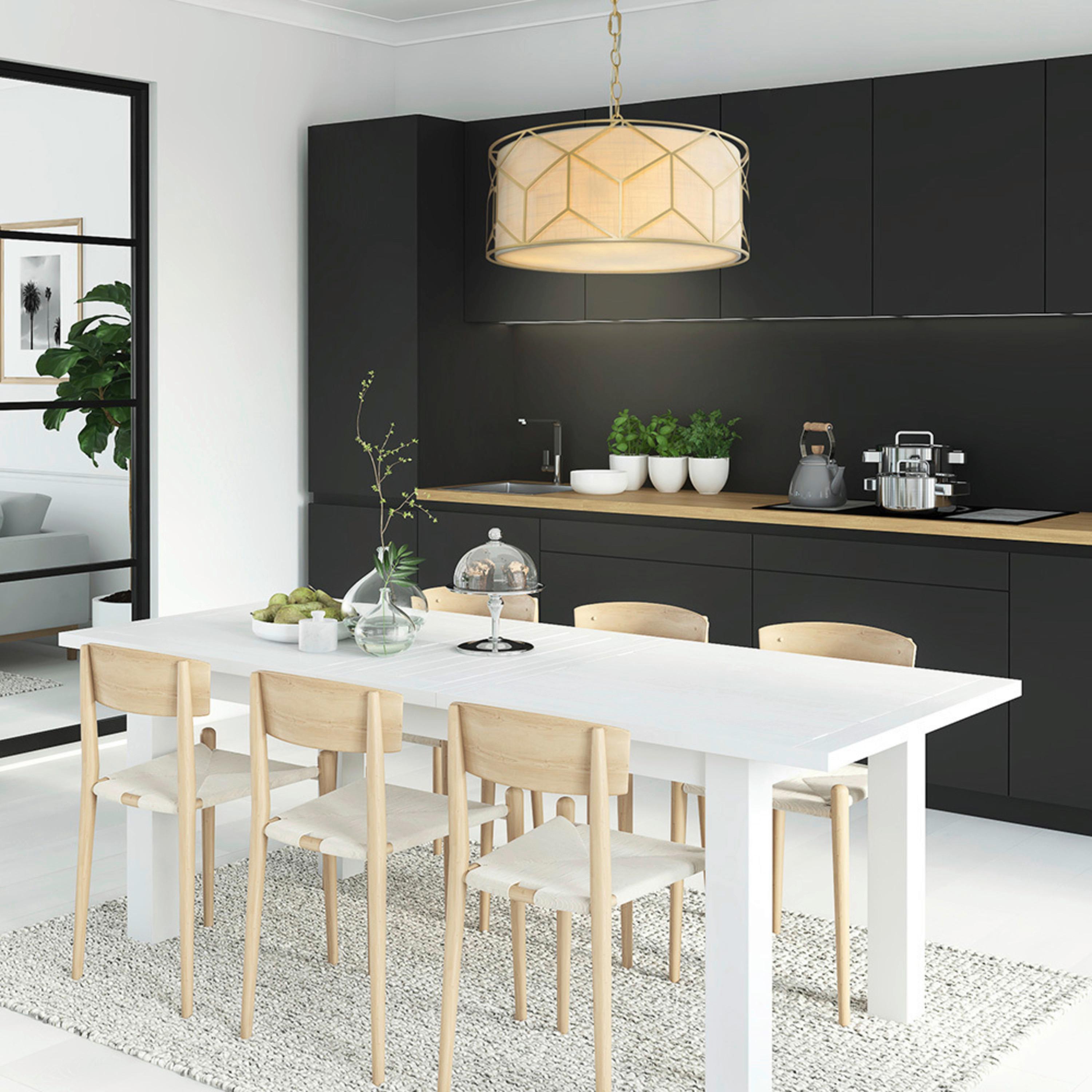 Pendelleuchte Messina Goldfarben max. 40 Watt - Goldfarben, Basics, Kunststoff/Textil (49/19/45cm) - MAYTONI
