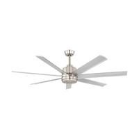 Deckenventilator 35021 Azar - Alufarben/Nickelfarben, Basics, Metall (152,4/41,3cm) - Eglo