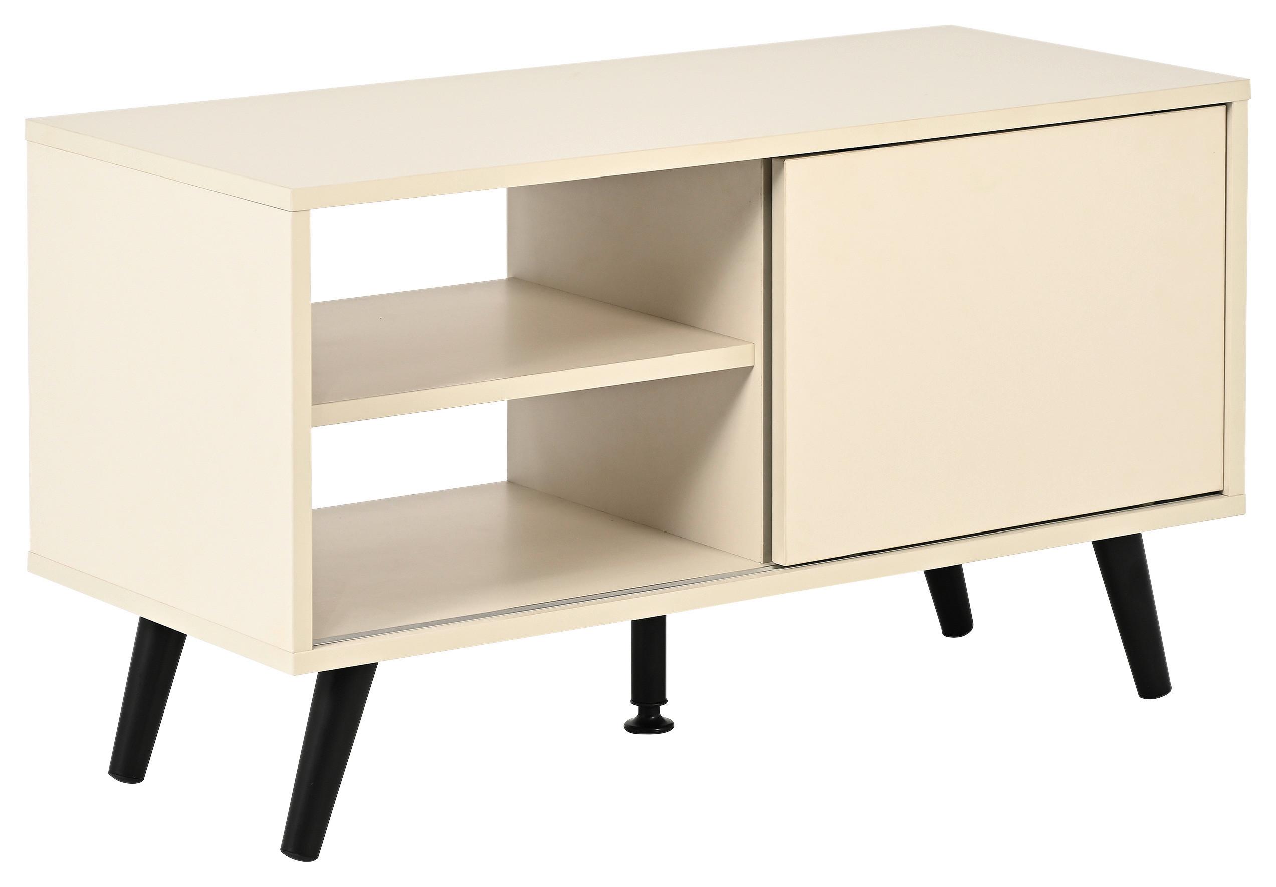 Phonotisch Move Kaschmirfarben - Kaschmir/Schwarz, MODERN, Holzwerkstoff/Metall (80/46/35cm) - Based