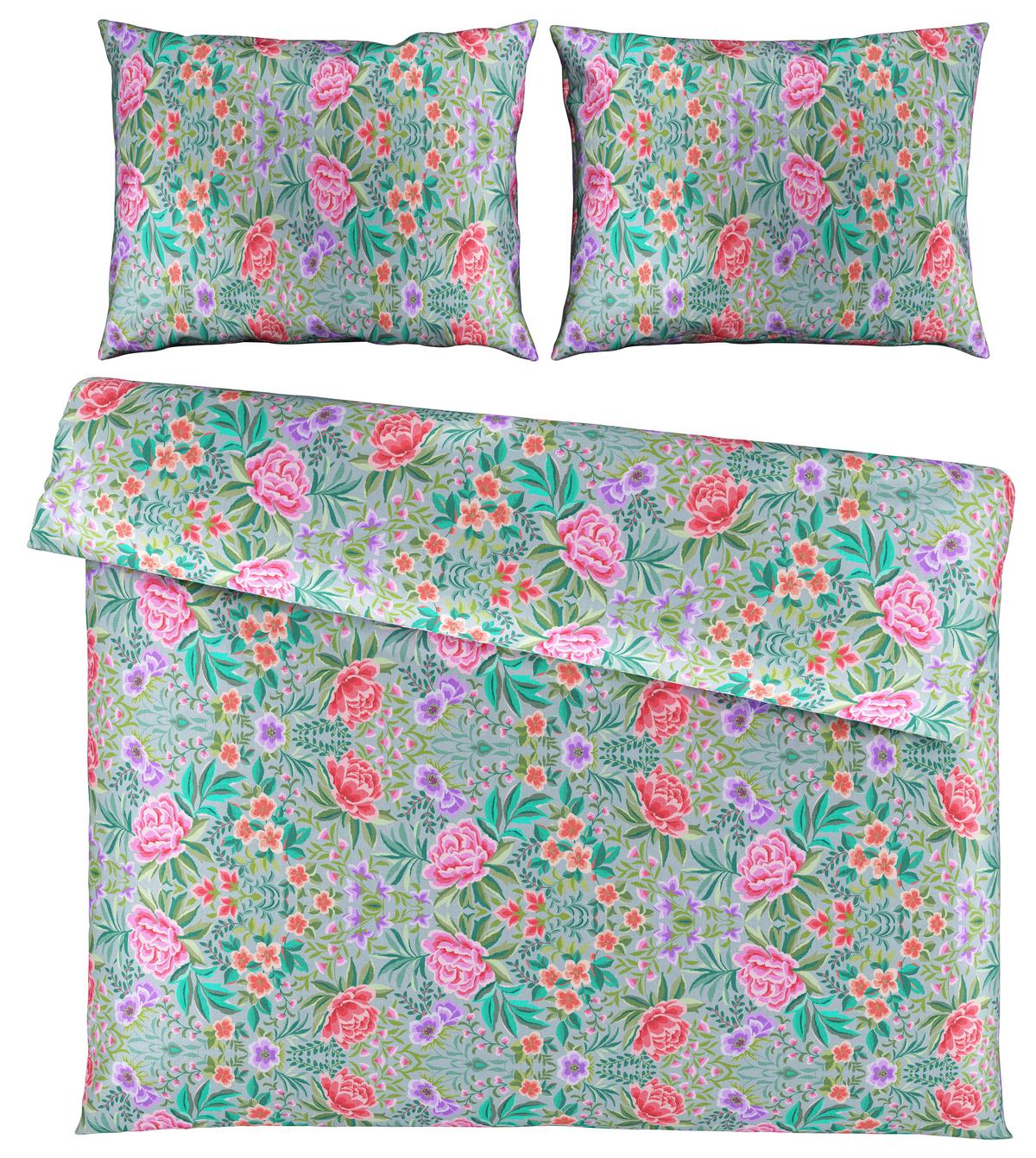 Posteljnina Vivien Xxl, Večbarvno, 2x60/80, 200/200 - večbarvno, Romantika, tekstil (200/200cm) - Mömax