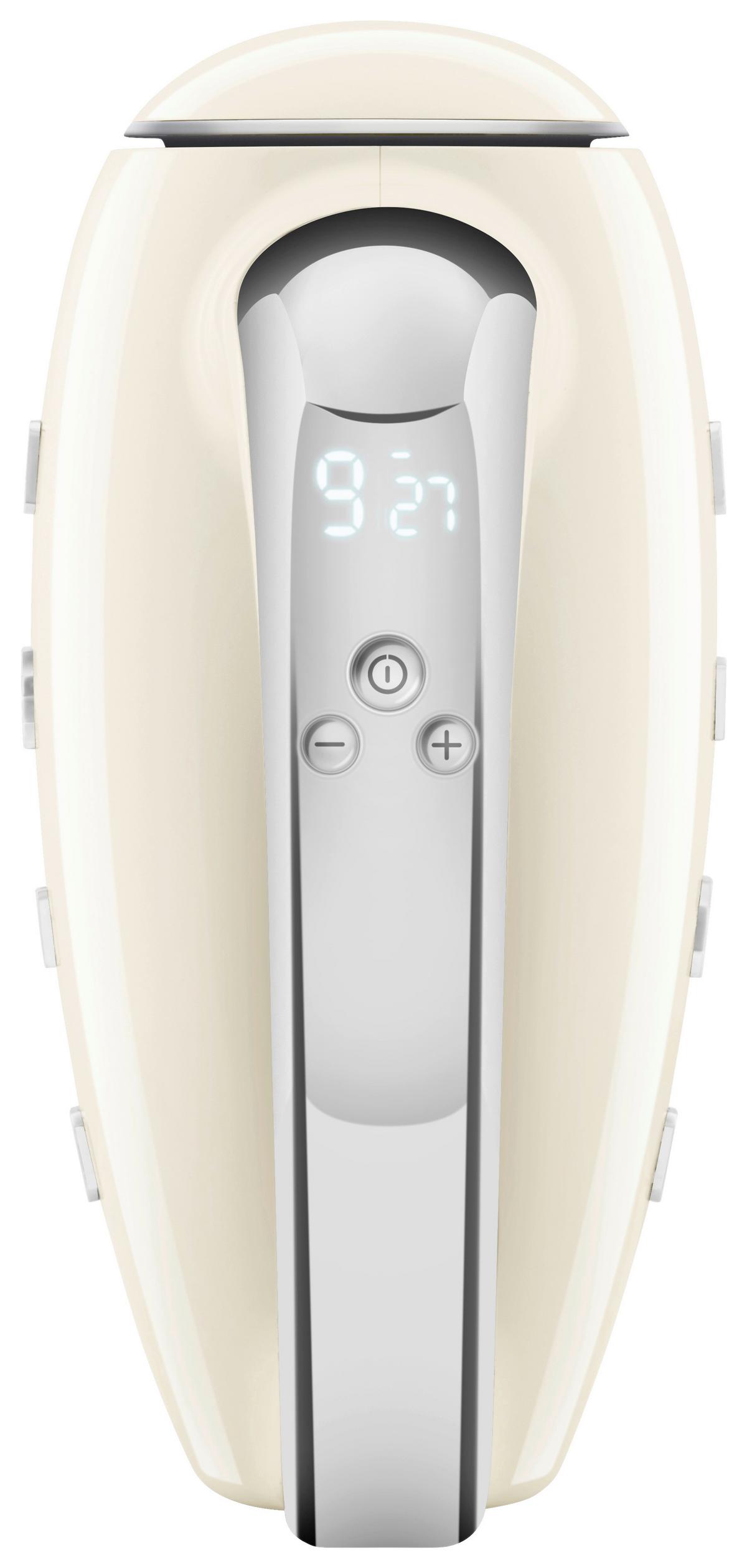 MIKSER RĘCZNY HMF01CREU SMEG - kremowy/kolor chromowy, Basics, tworzywo sztuczne/metal (22/37,8/22,1cm) - SMEG