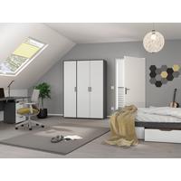 DULAP  USI ROTATIVE VOYAGER - alb/gri, Modern, material pe bază de lemn (140/194/53cm) - Modern Living