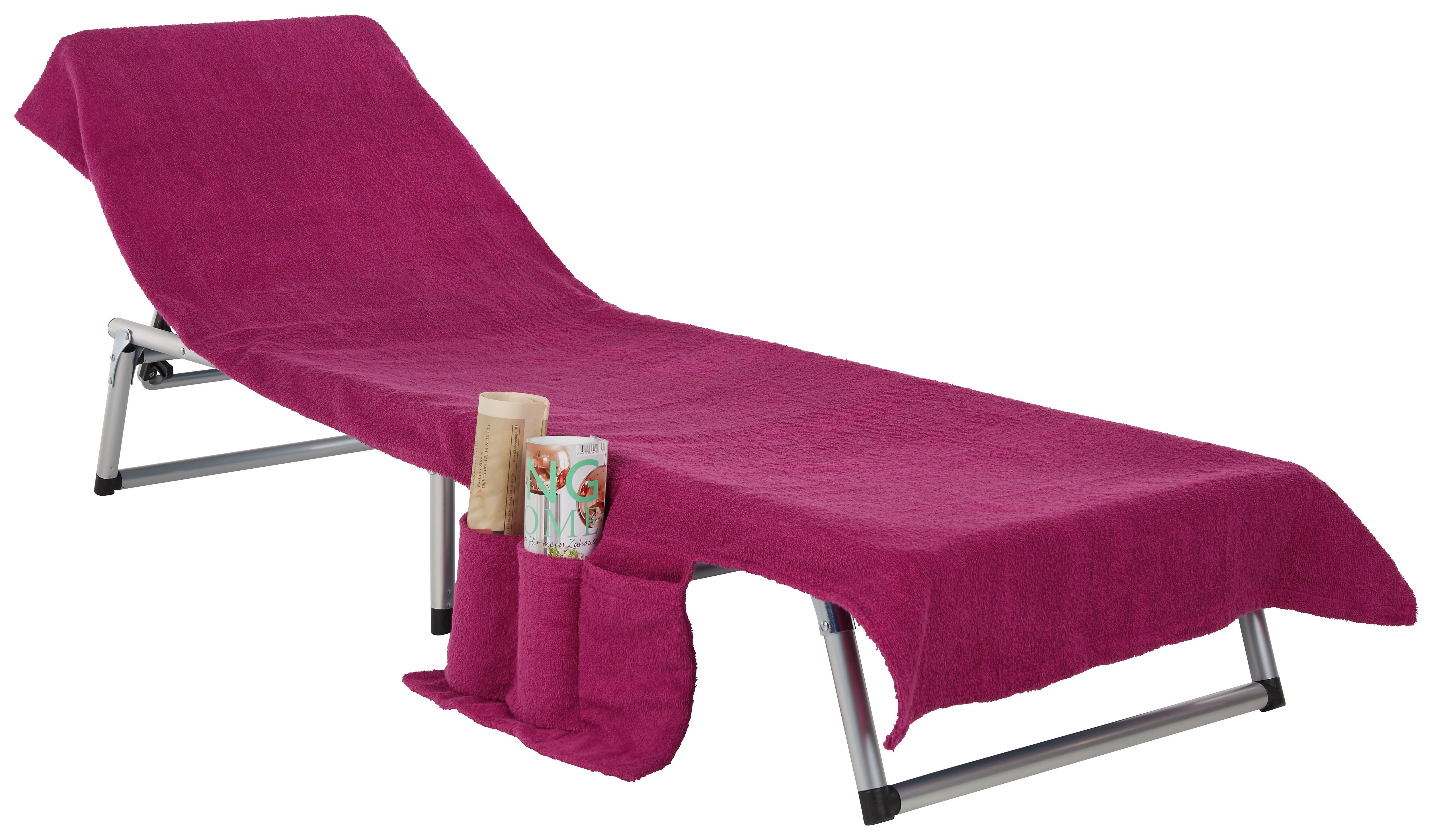 Strandtuch Enrico 70x200cm - Pink/Weiß, Textil (70/200cm) - Mömax modern living